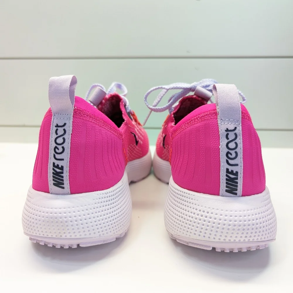 Nike React Escape Run Flyknit Pink Prime Magenta Running sneakers sz Women's 12